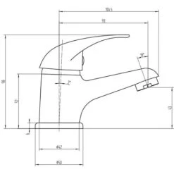 Cloakroom Basin Mixer Tap Chrome Basin Sink Mono Bathroom + Fixings + Waste -Bathroom Faucet Store 59930124 2