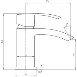 ARC Waterfall Basin Mixer Tap Chrome Basin Sink Mono Bathroom + Fixings + Waste -Bathroom Faucet Store 59930240 3