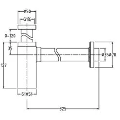 Brushed Brass Bottle Trap & Slotted Basin Sink Waste Adjustable 1 1/4 -Bathroom Faucet Store 64461898 4