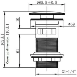 Brushed Brass Bottle Trap & Slotted Basin Sink Waste Adjustable 1 1/4 -Bathroom Faucet Store 64461898 5