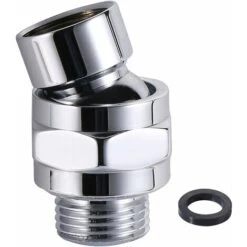 Connect To Shower Arm Shower Connector Swivel Adapter Adjustable Shower Arm Head Angle Ball Joint In G1/2 Chrome Brass