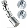 1080° Swivel Faucet Aerator, Universal Splash Filter Faucet Sink Attachment, Adjustable Dual Function Water Flow, Anti-Splash Bubbler Tap Sprayer With Male Thread Adapter, For Kitchen Bathroom 2 1080° Swivel Faucet Aerator, Universal Splash Filter Faucet Sink Attachment, Adjustable Dual Function Water Flow, Anti-Splash Bubbler Tap Sprayer With Male Thread Adapter, For Kitchen Bathroom -Bathroom Faucet Store 68106683 1
