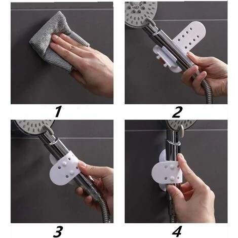 Shower Suction Cup Shower Holder Silicone Adjustable Shower Holder Without Drilling Quick Installation 5 Shower Suction Cup Shower Holder Silicone Adjustable Shower Holder Without Drilling Quick Installation - Image 3