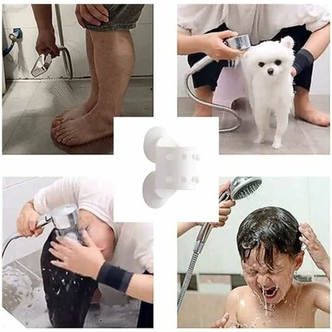 Shower Suction Cup Shower Holder Silicone Adjustable Shower Holder Without Drilling Quick Installation 6 Shower Suction Cup Shower Holder Silicone Adjustable Shower Holder Without Drilling Quick Installation - Image 4