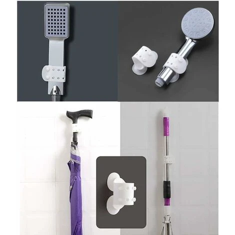 Shower Suction Cup Shower Holder Silicone Adjustable Shower Holder Without Drilling Quick Installation 7 Shower Suction Cup Shower Holder Silicone Adjustable Shower Holder Without Drilling Quick Installation - Image 5