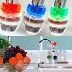 6PCS Mini Faucet Water Filter Activated Carbon Round Tap Water Filter - Mini Home Coconut Activated Carbon Filter - Kitchen Tool -Bathroom Faucet Store 68107107 4