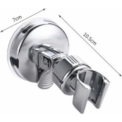 360 ° Rotation Shower Support Suction Cup Adjustable Shower Support Without Drilling For Bathroom Shower Head Fixing Accessory -Bathroom Faucet Store 68107328 4
