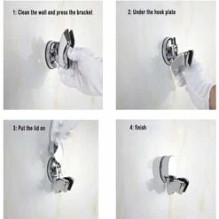 Shower Rack-no Punching Installation-strong Suction Cup-shower Rack-shower Rack-bathroom Installation-shower Rack-shower -Bathroom Faucet Store 68107405 4