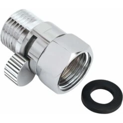 Shower Head Stop Valve Flow Control Stop Valve T Flow Brass Universal Replacement Part