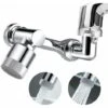 1080° Pivotant Mousseur Robinet, Robinet Cuisine Douchette Avec 2 Modes De Pulvérisation, Universel Laiton Massif Embout Robinet Accessoires, Aérateur Pour Robinet Pour Évier De Salle De Bain