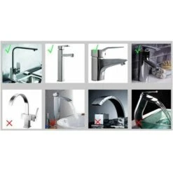 Mini Filtre à Eau De Robinet Purificateur D'eau De Robinet Pour Robinet Rond De Diamètre 1,6 à 1,9 Cm（2PCS） -Bathroom Faucet Store 68592164 4