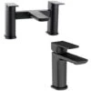 Mode Foster II Black Basin And Bath Mixer Tap Pack -Bathroom Faucet Store 68599758 1
