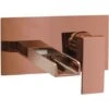 ENKI BT9805 Rose Gold Wall Mounted Basin Mixer Tap Waterfall Ultra Modern Plaza -Bathroom Faucet Store 69286287 1