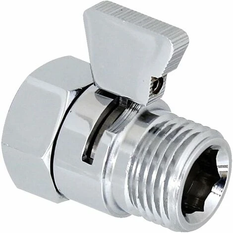 Copper Shut-off Valve - For Shower Head, To Adjust The Water Temperature Easily And Not Frequently(G1/2) 3 Copper Shut-off Valve - For Shower Head, To Adjust The Water Temperature Easily And Not Frequently(G1/2)