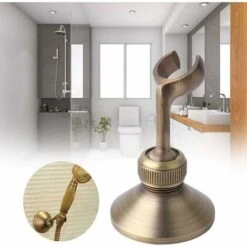 Brass Adjustable Shower Head Holder Heavy Duty Electroplating Shower Head Holder Stylish Shower Head Holder For Home Bathroom Accessory -Bathroom Faucet Store 69623009 5