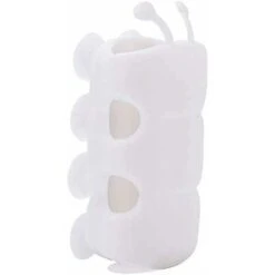 Shower Head Holder, Punch Free Silicone Suction Cup Shower Head Wall Mount Holder No Drill Needed For Marble Glass Metal Ceramic (White)