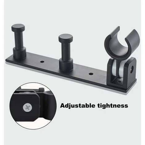 Universal Hand Shower Holder With 2 Hooks, Adjustable Aluminum Alloy Wall Mounted Shower Holder, Self Adhesive Shower Head Fixing Shower Head Holder For Shower Hose 6 Universal Hand Shower Holder With 2 Hooks, Adjustable Aluminum Alloy Wall Mounted Shower Holder, Self Adhesive Shower Head Fixing Shower Head Holder For Shower Hose - Image 4