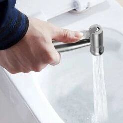 Bidet Toilet Sprayer/stainless Steel Handheld Sprayer With Hook, Easy To Install, For Personal Hygiene And Basin Toilet Sprayer -Bathroom Faucet Store 69640792 5