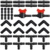 34 Piece Tube Fitting Kit, 16mm Garden Plastic Connectors