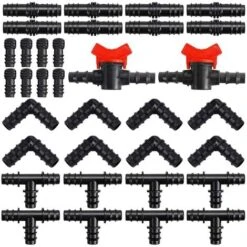 34 Piece Tube Fitting Kit, 16mm Garden Plastic Connectors