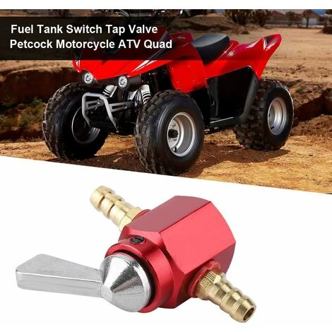 Fuel Tap, 1pc Fuel Tank Switch Petcock Tap Tap For Motorcycle ATV Quad Fuel Valve(Red) 4 Fuel Tap, 1pc Fuel Tank Switch Petcock Tap Tap For Motorcycle ATV Quad Fuel Valve(Red) - Image 2