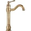 Antique Brass Sink Tap Single Handle Rotatable Spout Vessel Deck Mounted Mixer 1 Antique Brass Sink Tap Single Handle Rotatable Spout Vessel Deck Mounted Mixer -Bathroom Faucet Store 71582368 1