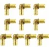 Brass Elbow Fittings, Brass Hose Fitting 90 Degree, 1/2 / 12mm, 10 Pack -Bathroom Faucet Store 71883437 1