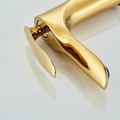 Sink Faucet Single Handle Brass Gold Chrome Gold Finish Single Handle With Sink 11 Sink Faucet Single Handle Brass Gold Chrome Gold Finish Single Handle With Sink -Bathroom Faucet Store 72506172 5