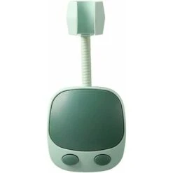 Universal Shower Holder No Suction Cup Shower Head Holder Adjustable Bathroom Bracket 360° Rotation Fixed Base ABS (Color : Green)