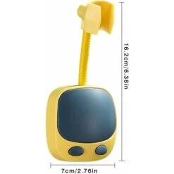 Universal Shower Holder No Suction Cup Shower Head Holder Adjustable Bathroom Bracket 360° Rotation Fixed Base ABS (Color : Green) -Bathroom Faucet Store 72507104 5