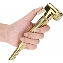 Hygiene Kit WC/Toilet Bidet Hand Shower Portable Wall Mounted Spray/Spray Head/Hand Shower Shattaf Set For Personal Care Hygiene Potty Toilet Gold -Bathroom Faucet Store 72586090 2