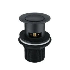 Matt Black Curve Waterfall Cloakroom Basin Mixer Tap Sink Mono Bathroom + Waste -Bathroom Faucet Store 74057357 3