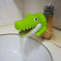 Cartoon Faucet Extender Washbasin Bath Spout Cover Cute Animal Toy Faucet Cover Bath Safety Fun For Kids Children - Crocodile 9 Cartoon Faucet Extender Washbasin Bath Spout Cover Cute Animal Toy Faucet Cover Bath Safety Fun For Kids Children - Crocodile -Bathroom Faucet Store 74141193 4