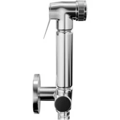 Wholesale Domestic Polished Chrome Wall Mounted Douche Shower Spray With Shut Off Valve -Bathroom Faucet Store 7470742 4