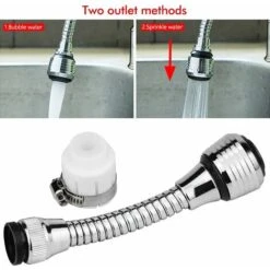 2PCS 360 Degree Swivel Faucet Aerator Kitchen Faucet Head 2 Modes Adjustable Shower Head Filter Sprayer For Kitchen Bathroom -Bathroom Faucet Store 75322168 3