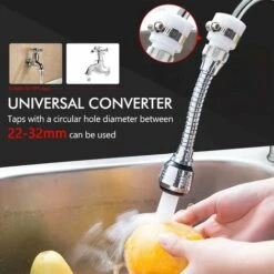 2PCS 360 Degree Swivel Faucet Aerator Kitchen Faucet Head 2 Modes Adjustable Shower Head Filter Sprayer For Kitchen Bathroom -Bathroom Faucet Store 75322168 4