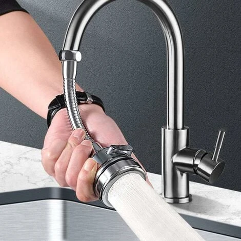 Water-saving Rotating Kitchen Faucet Kitchen Faucet Extension/360 Degree Water-saving Rotating Nozzle Filter/3 Water Outlet Methods/increasing Water Pressure 5 Water-saving Rotating Kitchen Faucet Kitchen Faucet Extension/360 Degree Water-saving Rotating Nozzle Filter/3 Water Outlet Methods/increasing Water Pressure - Image 3