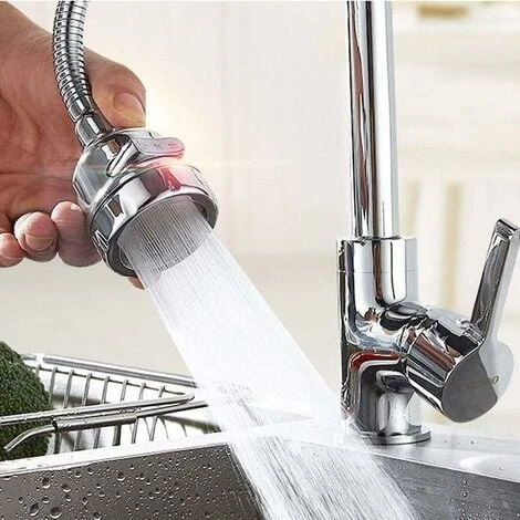 Water-saving Rotating Kitchen Faucet Kitchen Faucet Extension/360 Degree Water-saving Rotating Nozzle Filter/3 Water Outlet Methods/increasing Water Pressure 6 Water-saving Rotating Kitchen Faucet Kitchen Faucet Extension/360 Degree Water-saving Rotating Nozzle Filter/3 Water Outlet Methods/increasing Water Pressure - Image 4