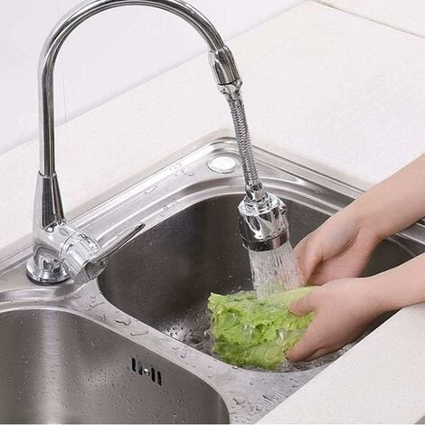 Water-saving Rotating Kitchen Faucet Kitchen Faucet Extension/360 Degree Water-saving Rotating Nozzle Filter/3 Water Outlet Methods/increasing Water Pressure 7 Water-saving Rotating Kitchen Faucet Kitchen Faucet Extension/360 Degree Water-saving Rotating Nozzle Filter/3 Water Outlet Methods/increasing Water Pressure - Image 5