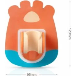 Shower Holder, Wall Mounted Hand Shower Holder, 2 PCS Color Cartoon Self Adhesive Waterproof Shower Wall Holder, Adjustable Handheld Shower Head Wall Holder -Bathroom Faucet Store 75327201 2