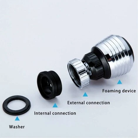 Pack 360° Swivel Faucet Aerators For Kitchen Bathroom Faucet Aerators 6 Pack 360° Swivel Faucet Aerators For Kitchen Bathroom Faucet Aerators - Image 4