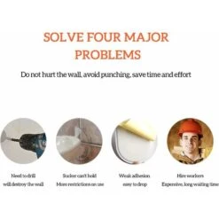 Shower Holder 1Pcs Suction Cup Shower Head Adjustable 3M Self-adhesive Waterproof No Drilling Bathroom Accessories -Bathroom Faucet Store 75328521 4