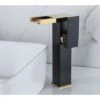 Waterfall LED Bathroom Mixer, Black Gold Accent -Bathroom Faucet Store 75550796 1