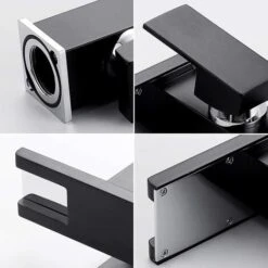 Waterfall LED Bathroom Mixer, Black Gold Accent 7 Waterfall LED Bathroom Mixer, Black Gold Accent -Bathroom Faucet Store 75550796 3