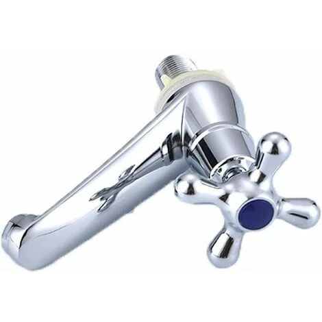 MUFF Single Cold Water Faucet, Single Cold Water Faucet Chrome Basin Faucet For Home Bathroom Toilet Sink Kitchen 4 MUFF Single Cold Water Faucet, Single Cold Water Faucet Chrome Basin Faucet For Home Bathroom Toilet Sink Kitchen - Image 2
