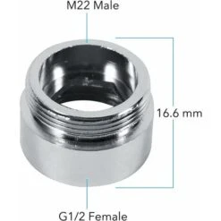 Way Shower Diverter Valve Hand Shower Diverter Valve Stop Valve For Kitchen Or Bathroom With Faucet Adapter M22-M24, M22-G1/2” 9 Way Shower Diverter Valve Hand Shower Diverter Valve Stop Valve For Kitchen Or Bathroom With Faucet Adapter M22-M24, M22-G1/2” -Bathroom Faucet Store 76957348 3