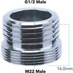 Way Shower Diverter Valve Hand Shower Diverter Valve Stop Valve For Kitchen Or Bathroom With Faucet Adapter M22-M24, M22-G1/2” 10 Way Shower Diverter Valve Hand Shower Diverter Valve Stop Valve For Kitchen Or Bathroom With Faucet Adapter M22-M24, M22-G1/2” -Bathroom Faucet Store 76957348 4