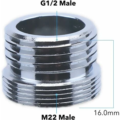 Way Shower Diverter Valve Hand Shower Diverter Valve Stop Valve For Kitchen Or Bathroom With Faucet Adapter M22-M24, M22-G1/2” 6 Way Shower Diverter Valve Hand Shower Diverter Valve Stop Valve For Kitchen Or Bathroom With Faucet Adapter M22-M24, M22-G1/2” - Image 4