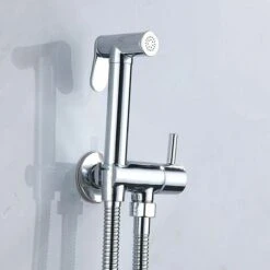 Toilet Shower Kit Mixer Tap, Thermostatic Hand Shower In Chrome Anti-scalding Toilet, Bidet Spray Shower Diverter Set -Bathroom Faucet Store 77554936 5