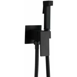 Toilet Spray Kit Black, Brass Toilet Spray Toilet Wall Mounted Bidet Sprayer Cold And Hot Water Toilet Bidet Spray With 1.5m Hose